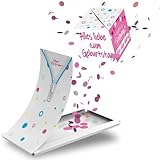 Boemby Explodierende Konfetti Geburtstagskarte - Happy Birthday Karte - Pop Up Überraschung Grußkarte Geschenk - WOW Effekt - BOOM Box - Premium Qualität (Alles Liebe Zum Geburstag - Rosa)