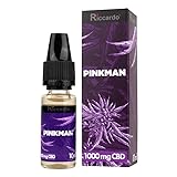 Riccardo CBD E-Liquid Pinkman, 1000 mg, 10 ml, made in Germany, ohne Nikotin