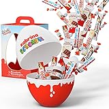 Schoko Freunde Geschenke ® Kinderschokolade Box - personalisierte Süßigkeiten Großpackung mit Ferrero Mix - Geburtstagsgeschenk für Frauen, Männer, Kinder - Riesen Überraschungsei XXL
