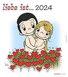Liebe ist... 2024 - Wand-Kalender - 30x34 - Illustrationen - Paar