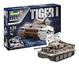 Revell Panzermodellbausatz Tiger I im Maßstab 1:35, 24,1cm 05790, unlackiert