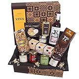 Präsentkorb 'Viva' mit spanischen Delikatessen | Dekorative Geschenk-Box mit ausgewählten spanischen Spezialitäten | Feinkost-Geschenk