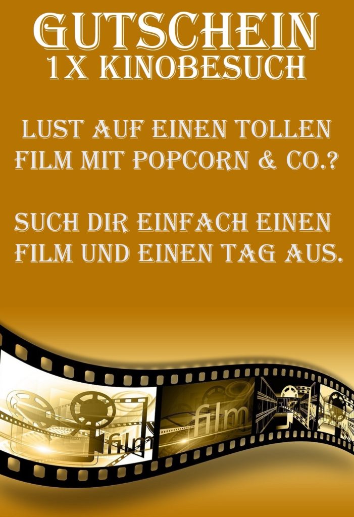 kinovorlagemittext1 Gutscheinspruch.de