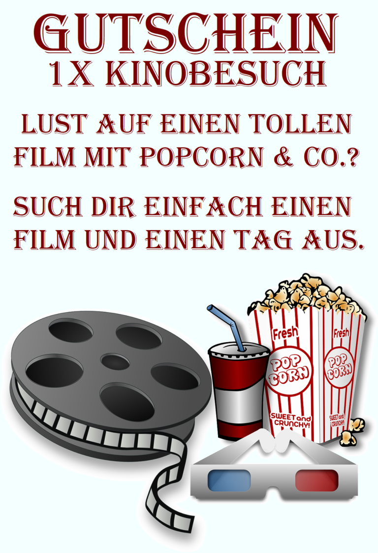 kinovorlagemittext2 Gutscheinspruch.de