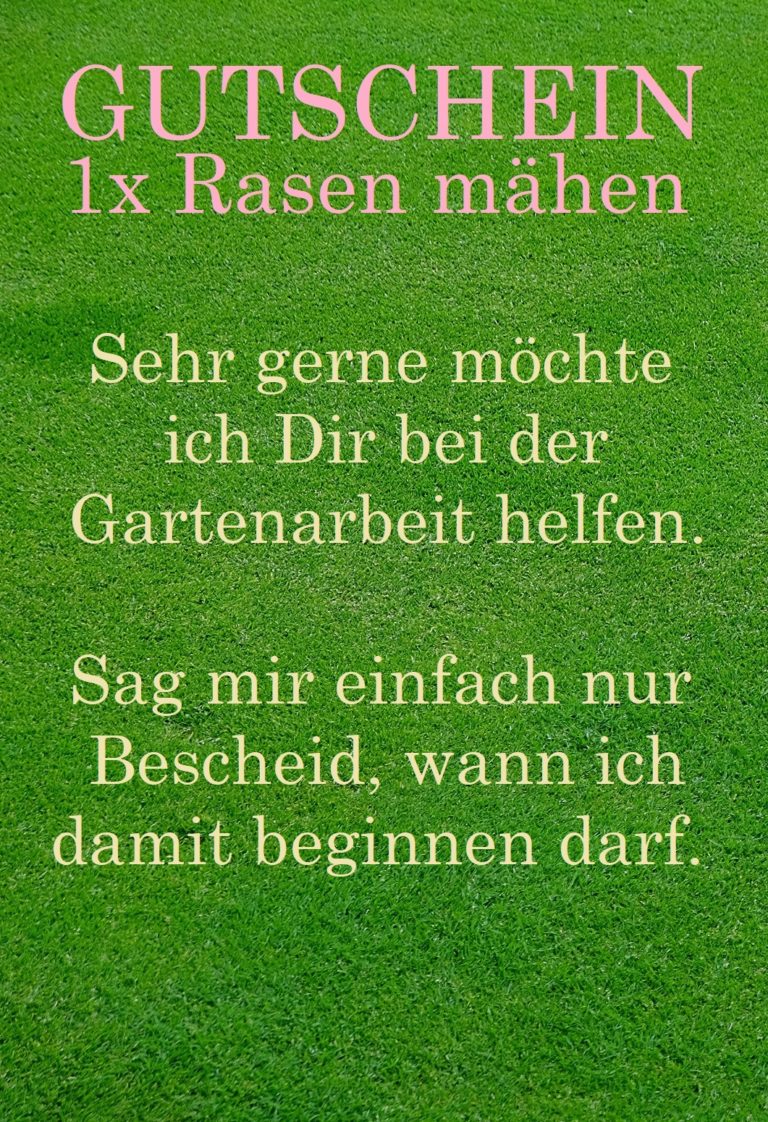 rasenmaehenvorlagemittext4 Gutscheinspruch.de