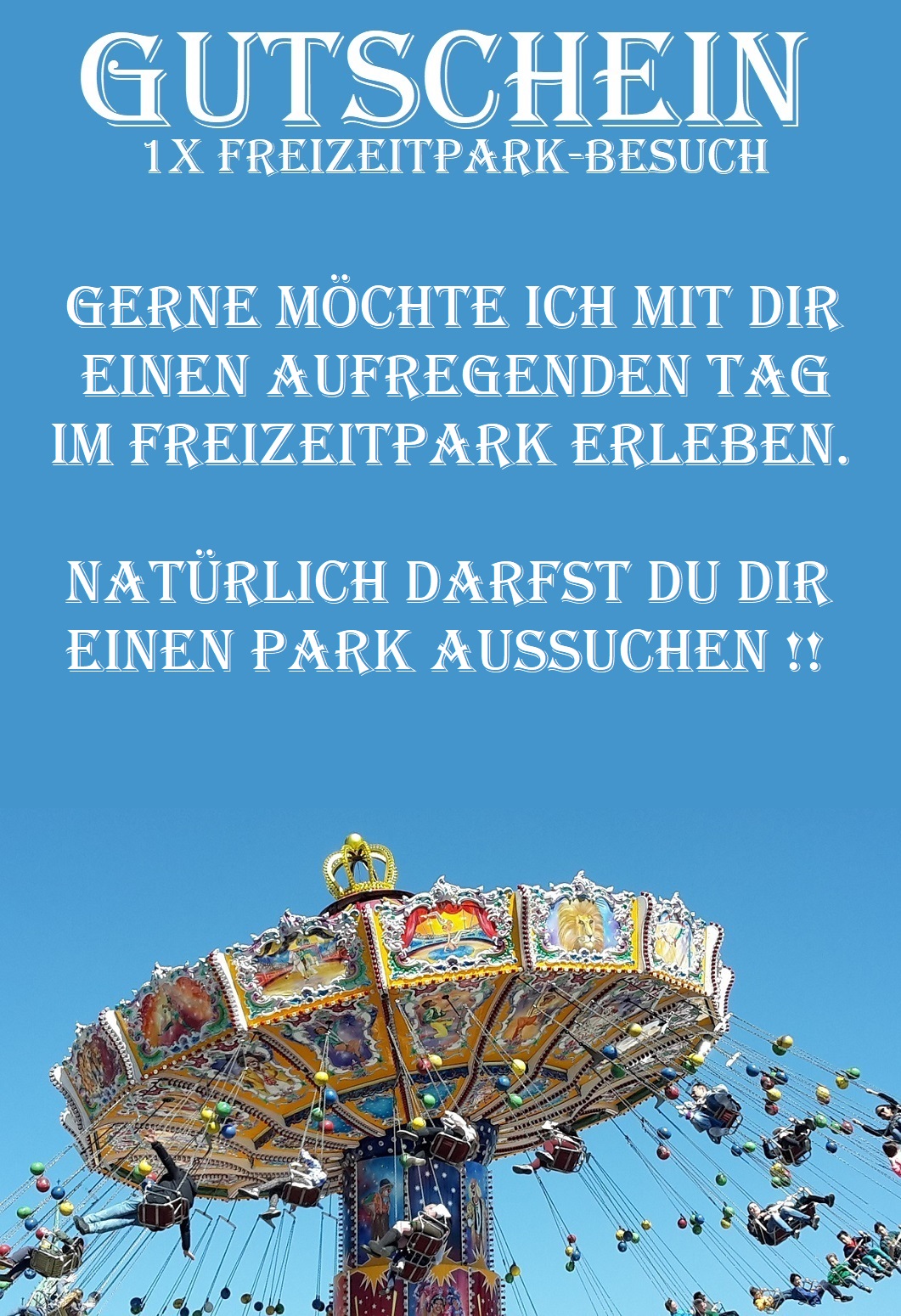 Freizeitpark Gutscheine Vorlagen downloaden & verschenken