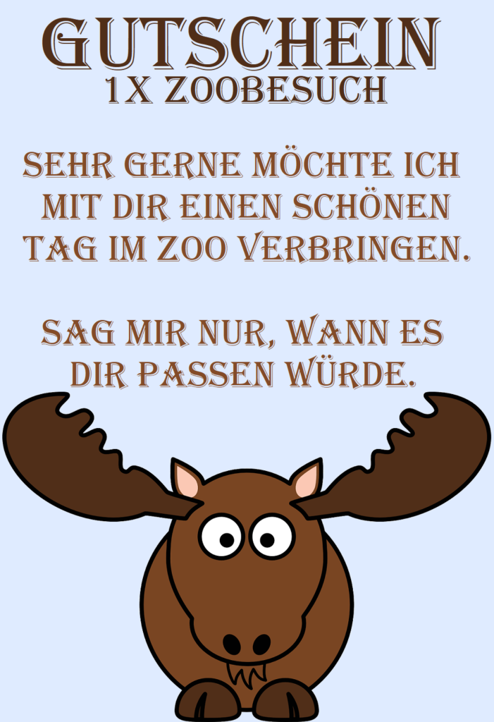 zoobesuchenvorlagemittext5 Gutscheinspruch.de
