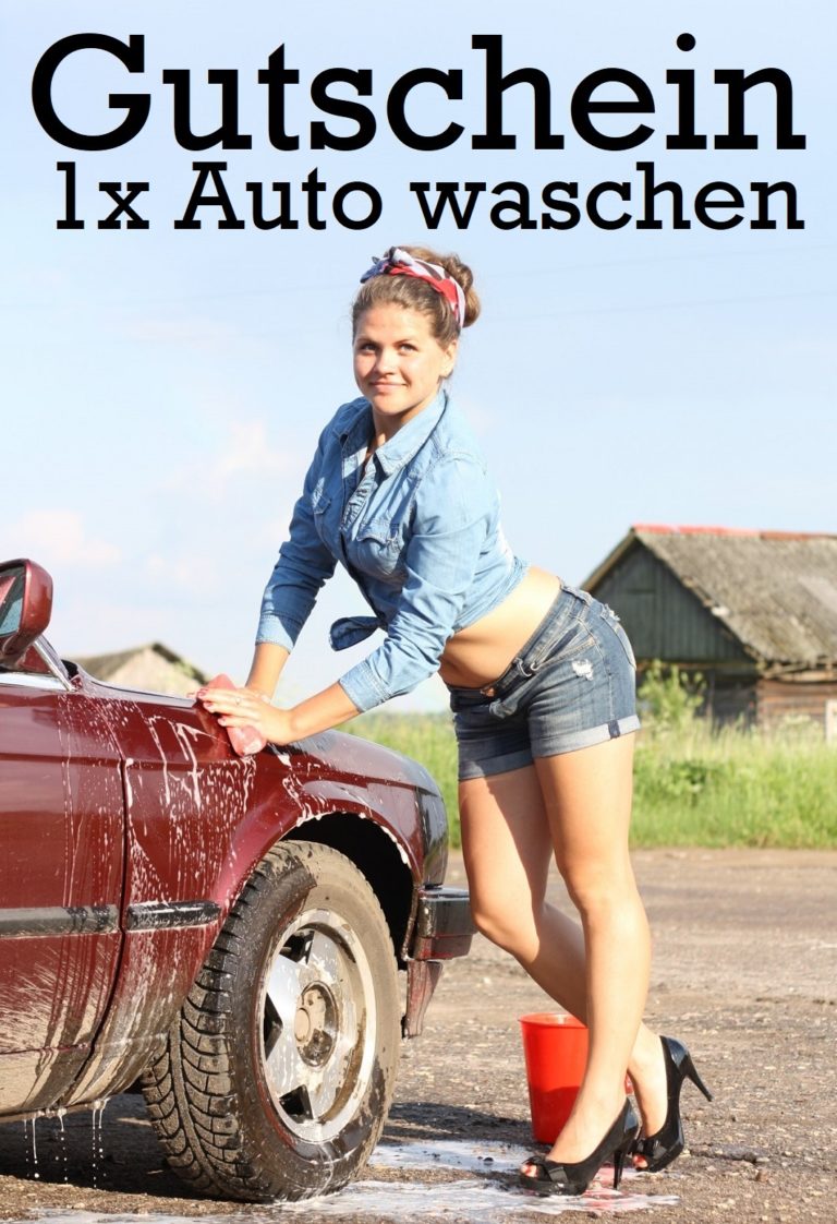 Gutscheinvorlage Auto waschen 1