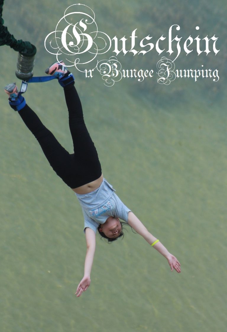 Gutscheinvorlage Bungee Jumping