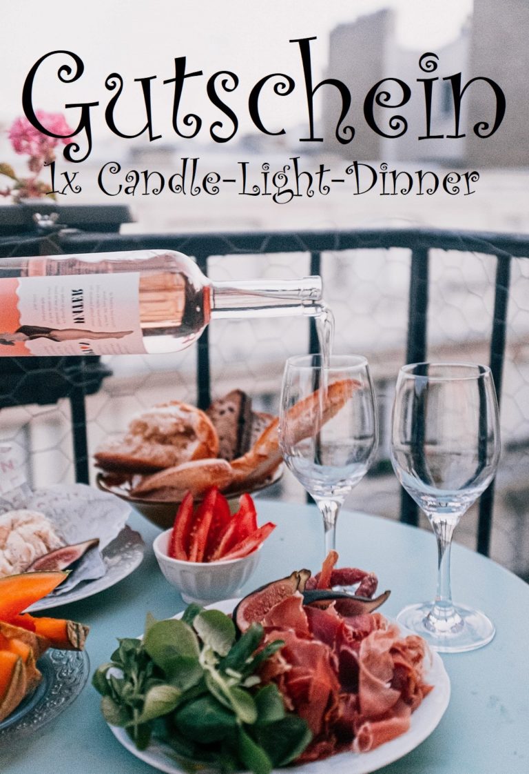 Gutscheinvorlage Candle-Light-Dinner