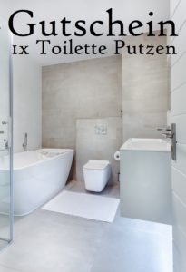 Gutscheinvorlage Toilette putzen 2