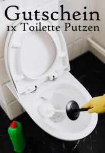 Gutscheinvorlage Toilette putzen 6