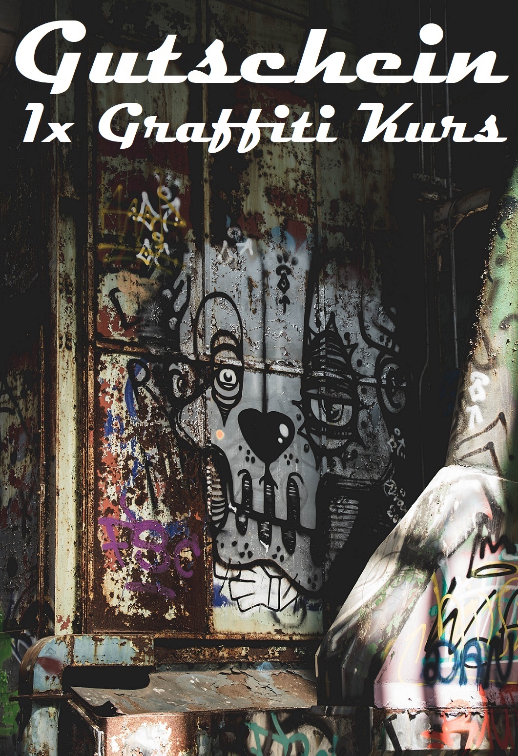 Gutscheinvorlage für Graffiti Kurse