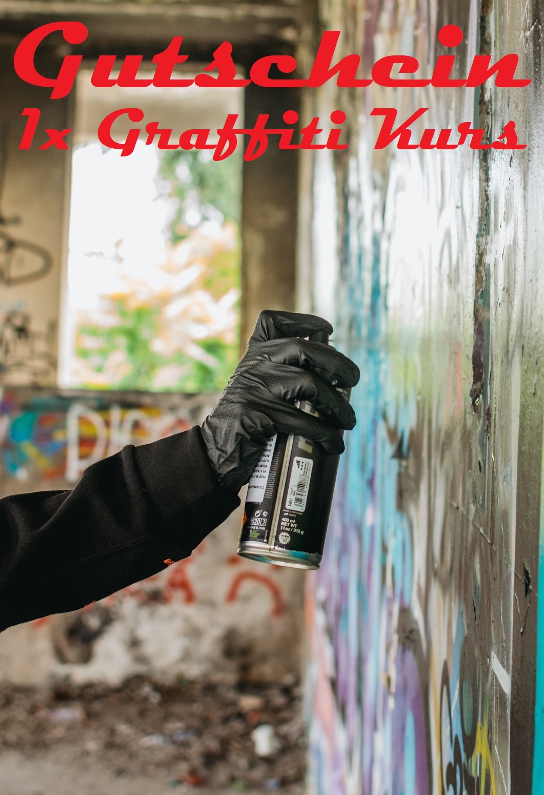 Gutscheinvorlage für Graffiti Kurse