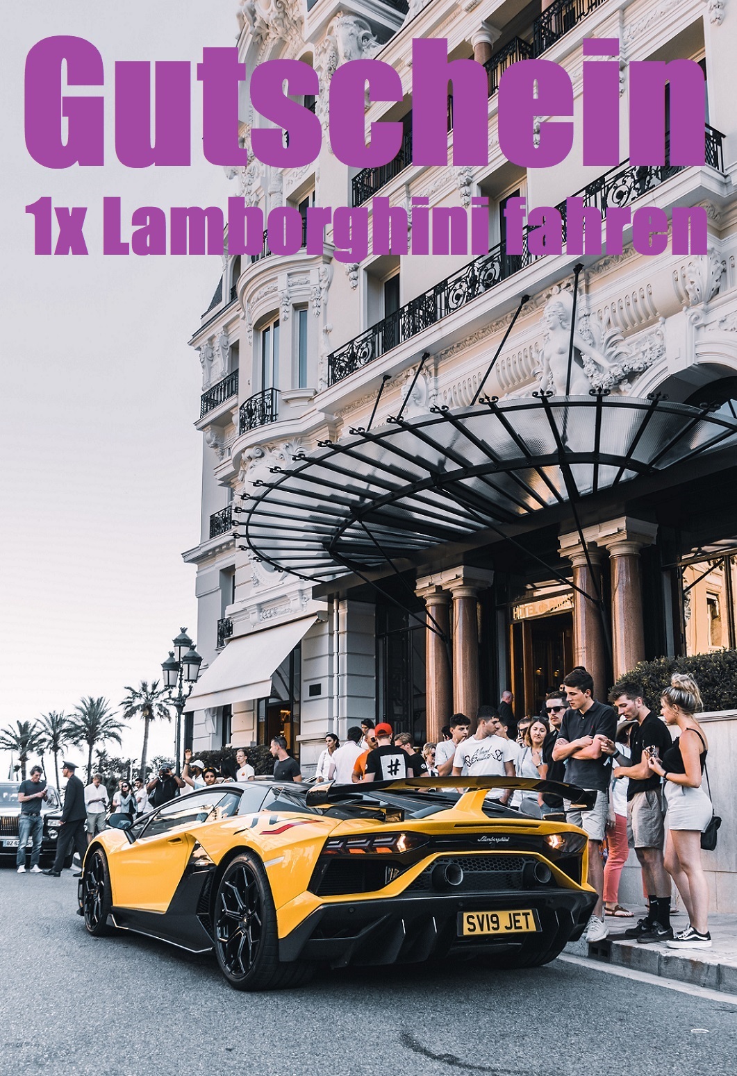 Gutscheinvorlage fürs Lamborghini fahren
