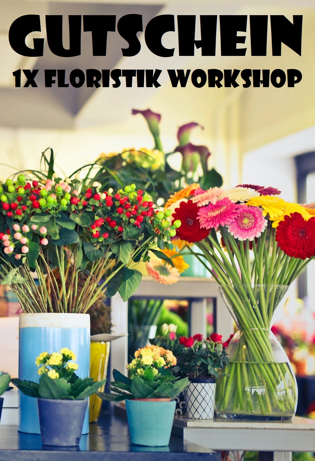 Gutscheinvorlage für Floristik Workshops
