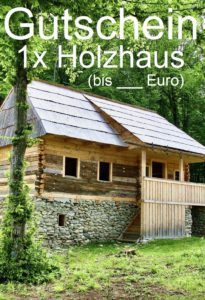 Holzhaus Gutschein-Vorlage 4