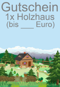 Holzhaus Gutschein-Vorlage 5