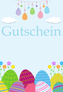 Gutschein-Vorlage Ostern 6