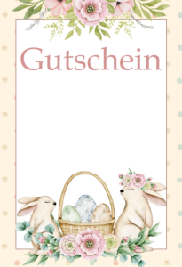 Gutschein-Vorlage Ostern 9