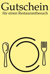 Gutscheinvorlage Restaurant 30a