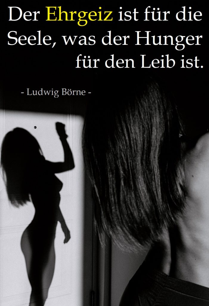 Motivationsspruch Bild Der Ehrgeiz ist für die Seele, was [...]