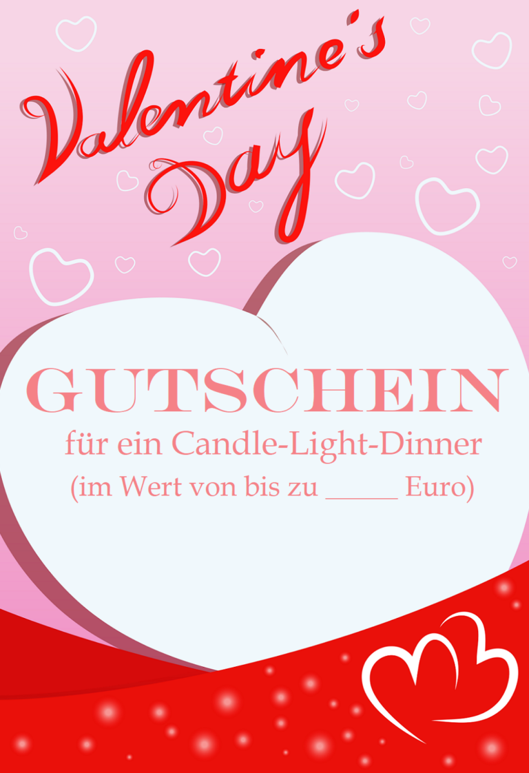 GutscheinVorlage CandleLightDinner Gutscheinspruch.de