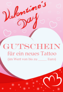 Gutschein-Vorlage Tattoo