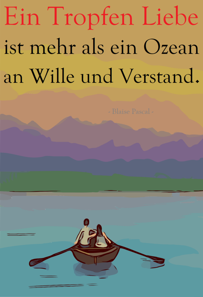 Valentinstagsspruch Bild Ein Tropfen Liebe ist mehr als ein [...]