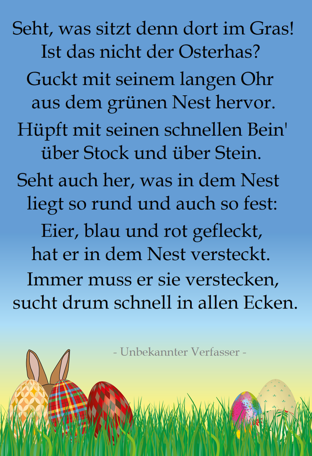 Ostergedichte: Schne Gedichte Zu Ostern Fr Karten & Gutscheine