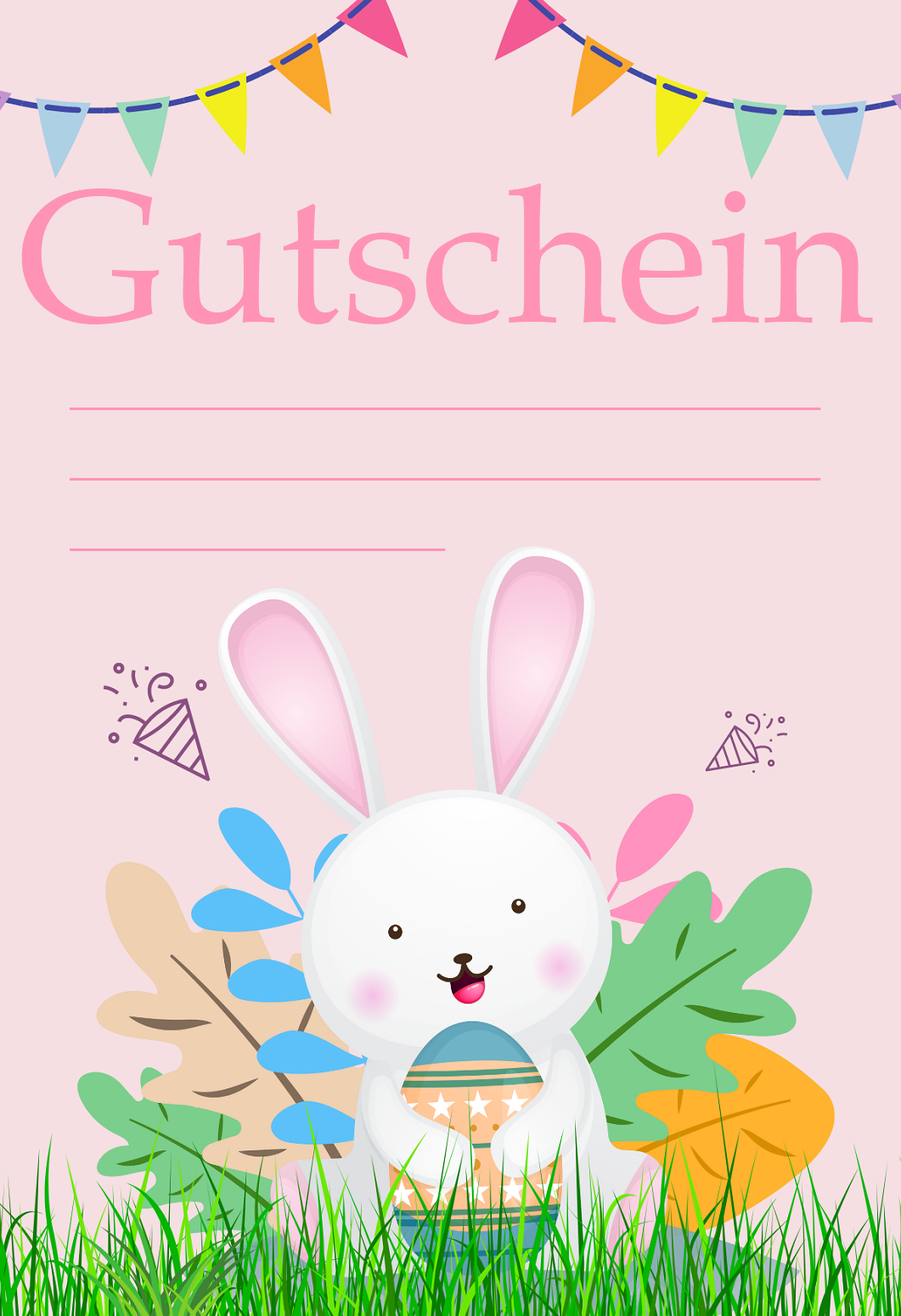 Gutschein-Vorlage Ostern 5e
