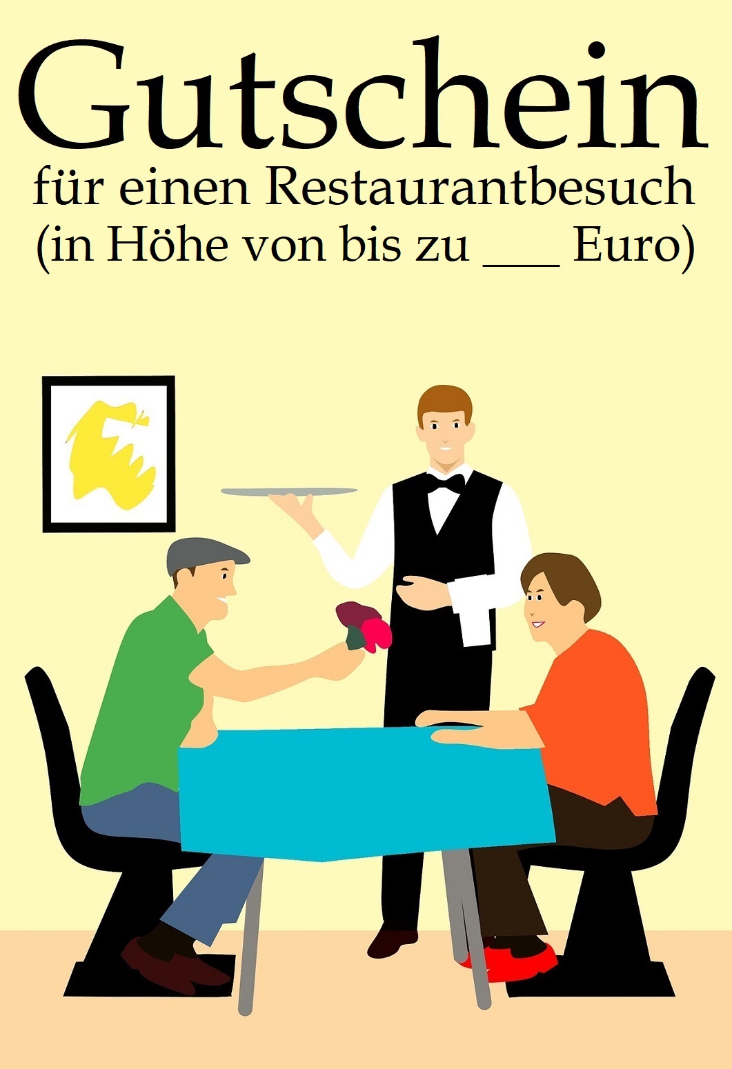Gutscheinvorlage Restaurant 1b